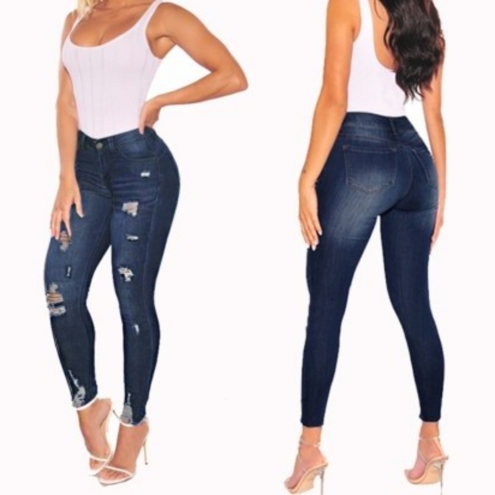 Tight Sexy Ripped Jeans - Picture 1 of 1